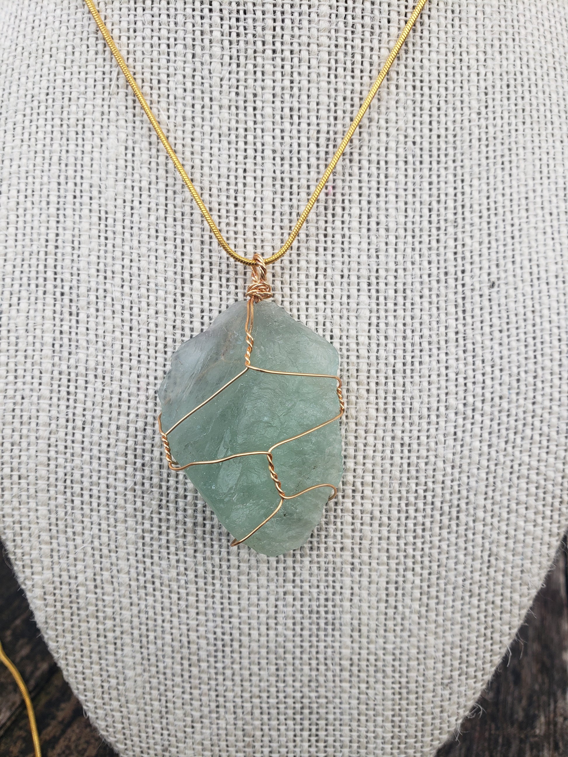 Natural Green Quartz Necklace image 0