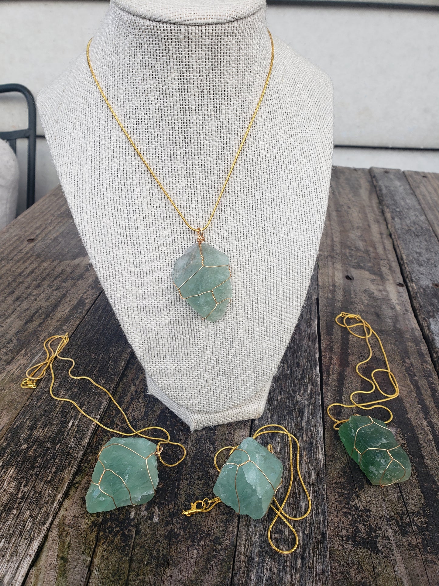 Natural Green Quartz Necklace image 3
