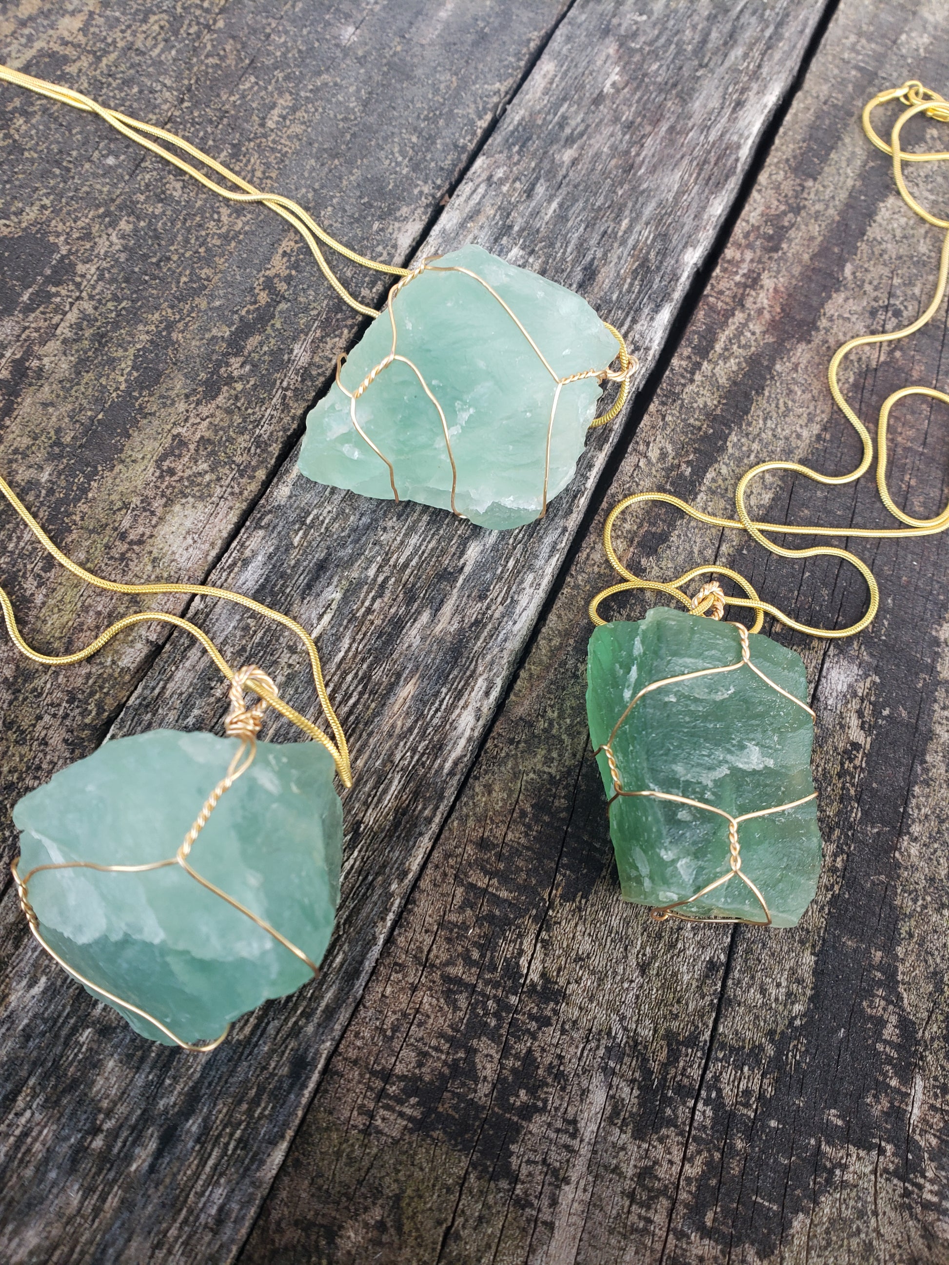 Natural Green Quartz Necklace image 1
