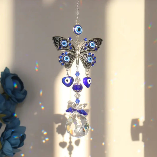 Evil Eye Butterfly Suncatcher image 0