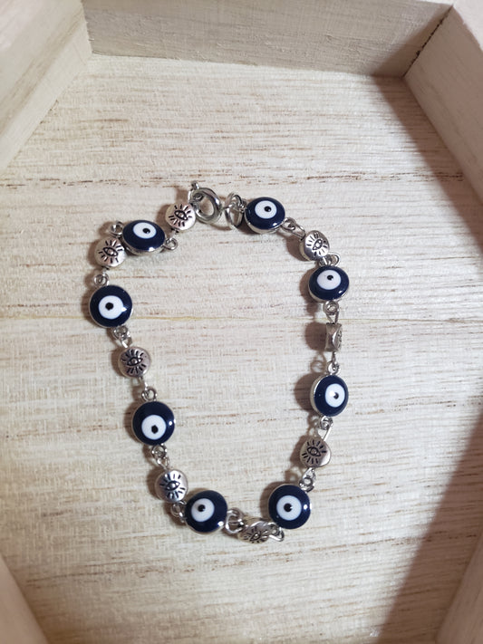 Blue Evil Eye Bracelet 8" image 0